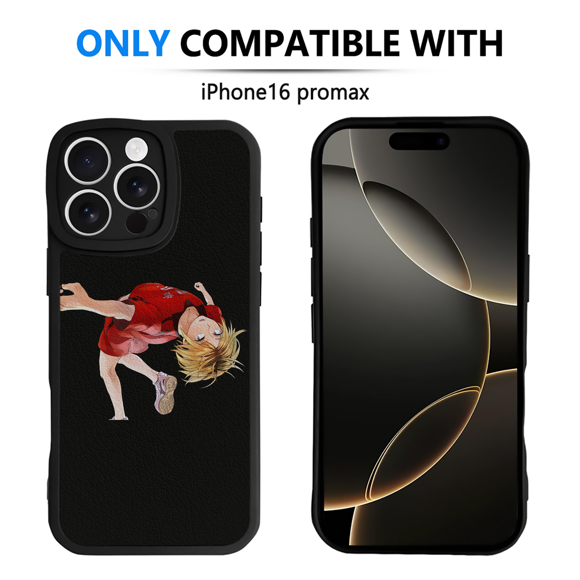 （画像用） ハイキュー!! Haikyu!! 【iPhone 16シリーズ対応】シリコンスマホケース（レザー調） 材質：シリコン